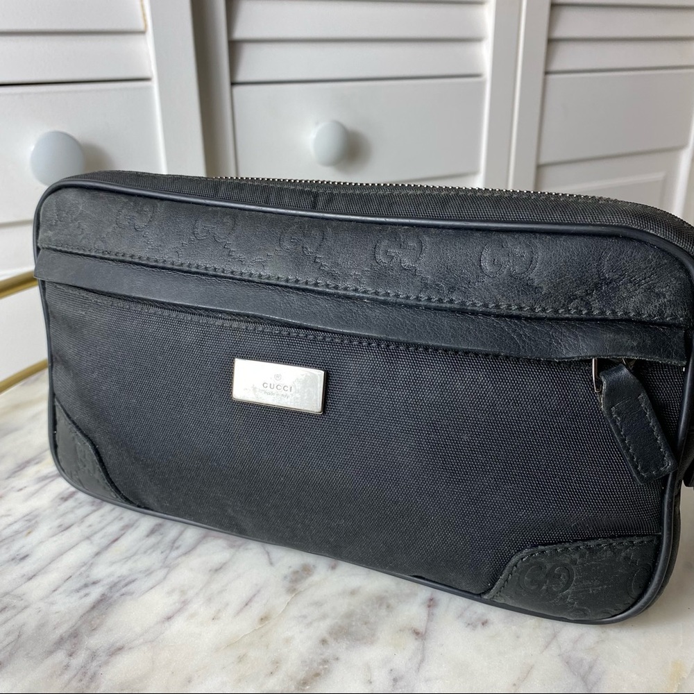 ✨Vintage Gucci GG Supreme Belt Bag Fanny Pack Bumbag Beige Coated Canvas Italy✨ - Picture 3 of 16
